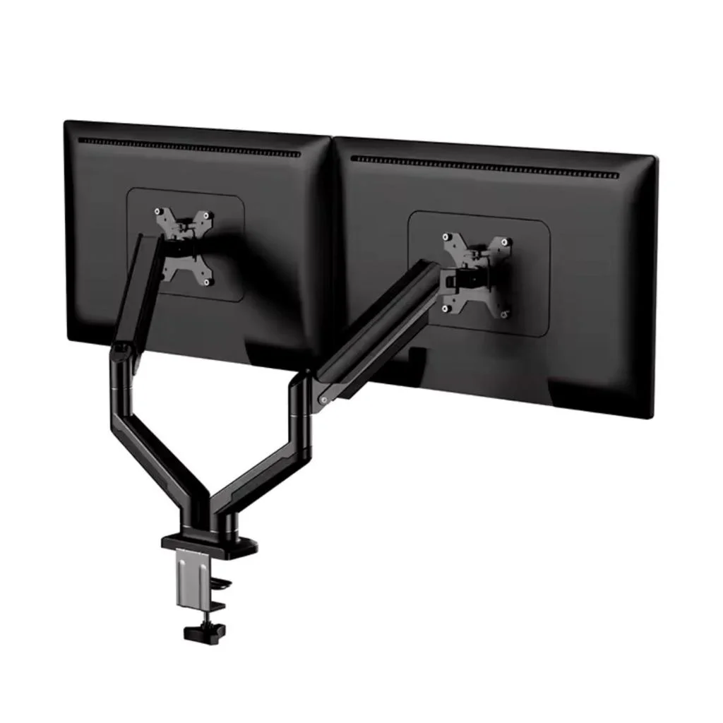 Suporte Monitor Duplo Articulado Universal Mesa Altura Ajustável ...