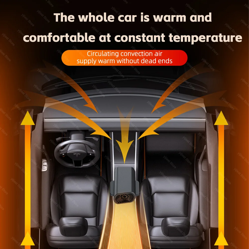 Car Heater Car Fan 12V Portable Electric Heated Windshield Defogging For Car