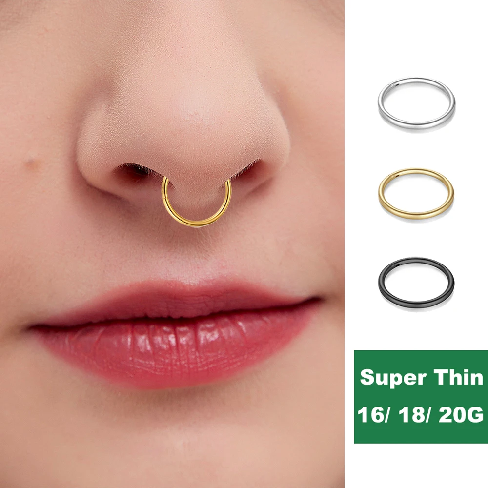 Dropship Nose Rings For Women Men 20G Nose Ring Hoop Paved CZ Butterfly  Flower Star Nose Piercing Silver Rose Gold Black Plated Nose Ring Set to  Sell Online at a Lower Price |