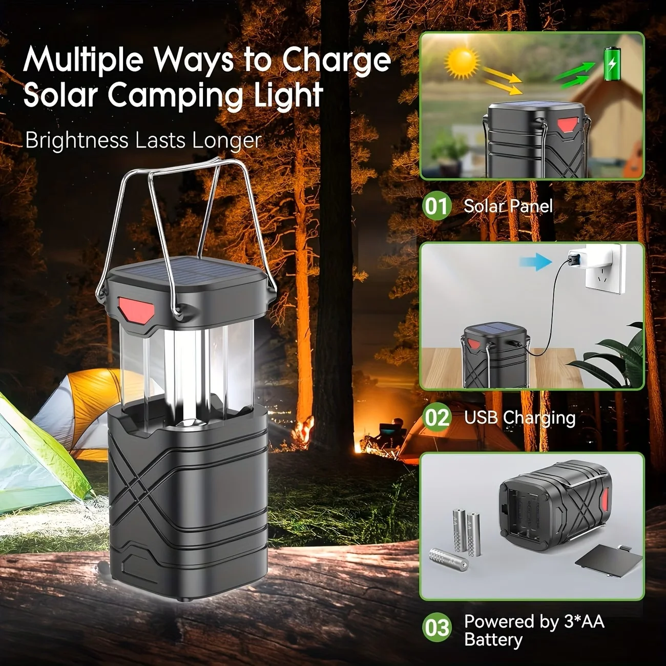 Solar LED Camping Lantern 3