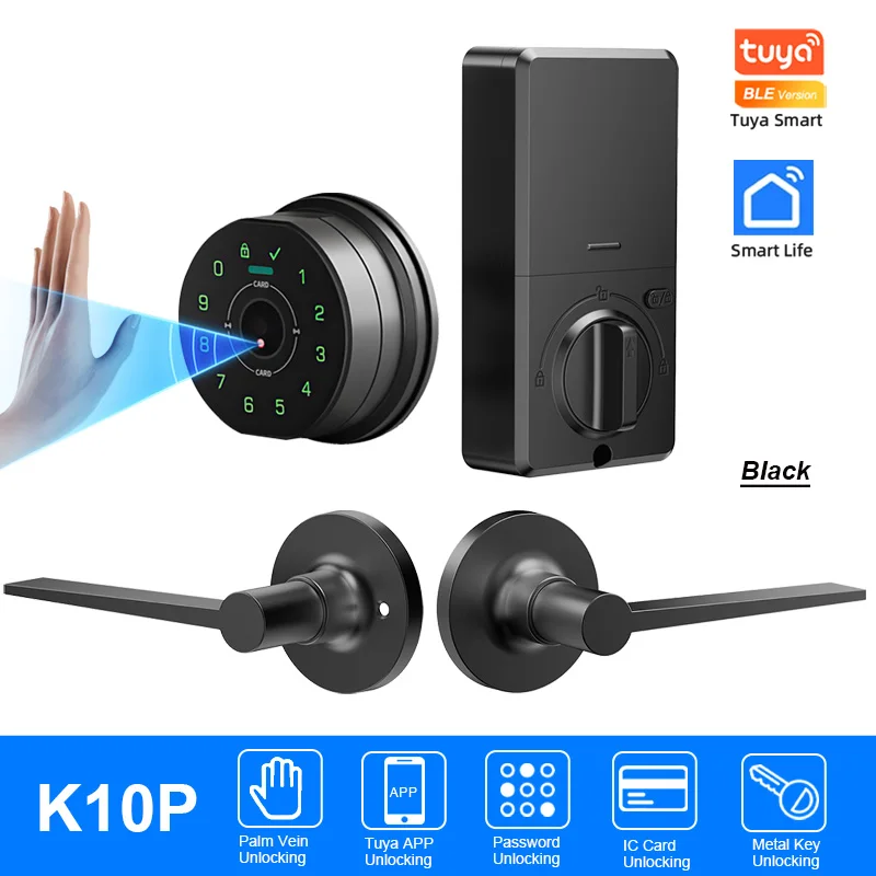 راي كيوب K10P قفل باب براحة اليد