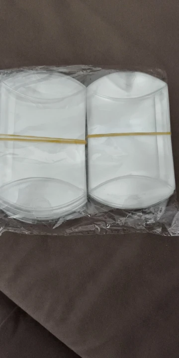 50PCS Paper Gift Pillow Boxes Candy Chocolate Gift Packing Wrap Pouch Pie Bags for Wedding birthday baby shower Party photo review