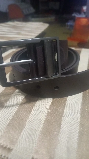 MIDNIGHT SOVEREIGN™ – Black Buckle Genuine Leather Belt photo review