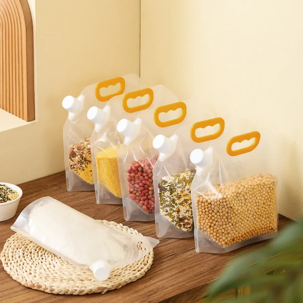 Sealed Grain Storage Containers with Lids for Moisture Prevention - Essential Kitchen Solution for Home Use