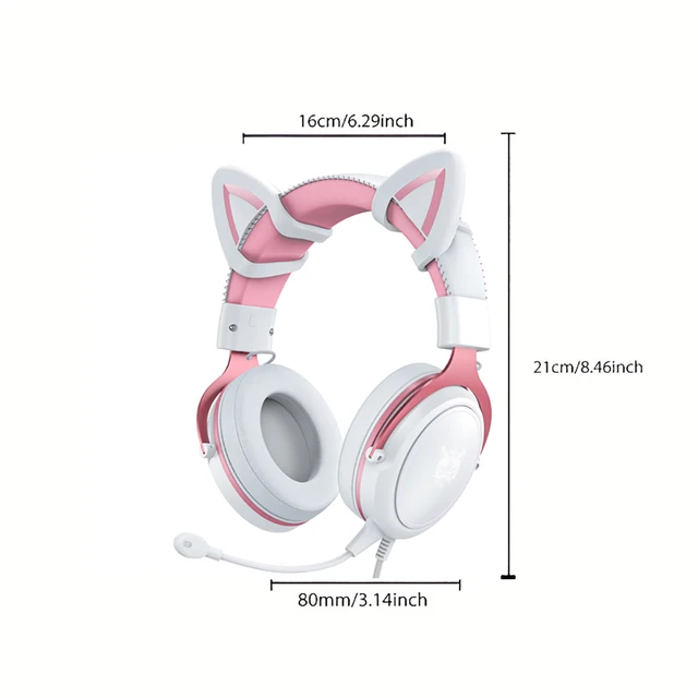 Headset, soft ear cups for comfortable wearing, with HD microphone, clear sound quality, suitable for gaming 4