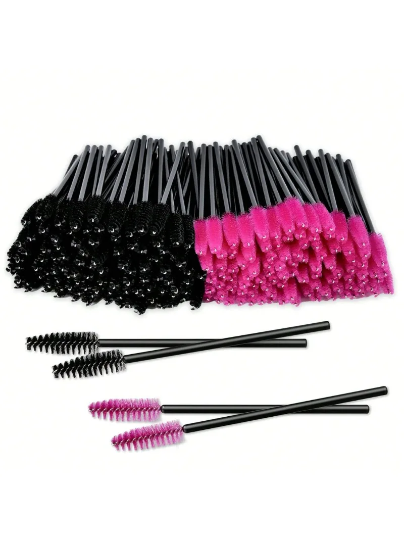 100pcs make up kit Mascara Wands Lip Brushes Disposable Eyelash Mascara Eyebrow Brushes Applicator Makeup Cosmetic Brush 4