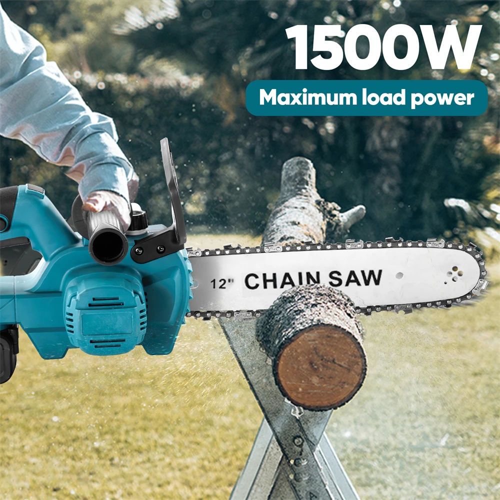 12 Zoll 3000 W bürstenlose elektrische Kettensäge Akku-Astsäge Holzbearbeitung Garten Elektrowerkzeug für Makita 18 V Akku – Detail 14