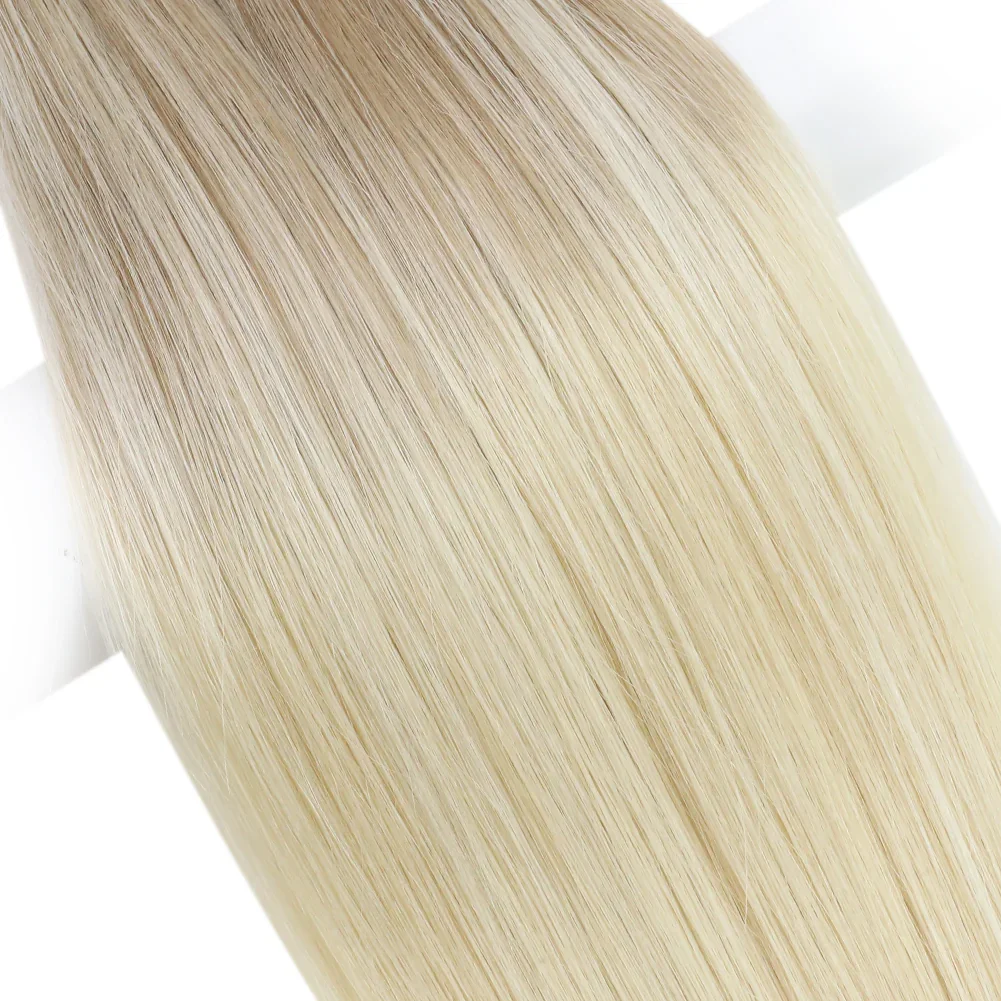 LaaVoo Virgin Hand Tied Hair Weft Human Hair Extensions 10G&15G 14-24inch 100% Real Straight Human Bundles human hair extensions