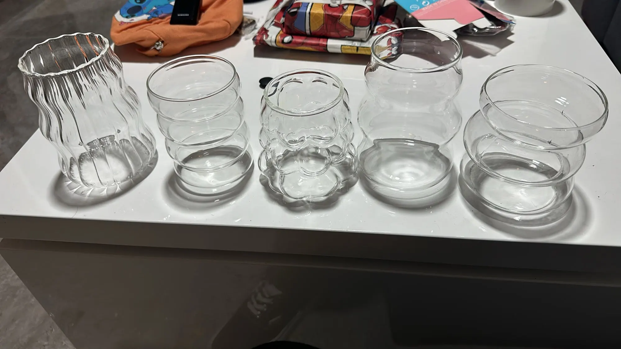 Grape Bubble Glass Coffee Mug, customer photo