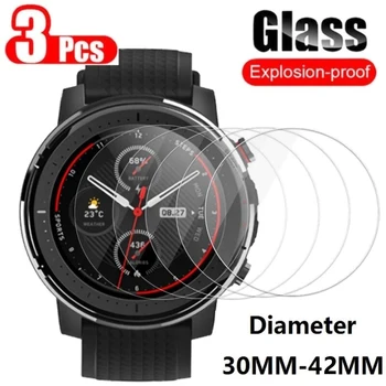 스마트 워치용 강화 유리 화면 보호기 필름 직경 32mm, 33mm, 34mm, 35mm, 36mm, 37mm, 38mm, 39mm, 40mm, 41mm, 42mm