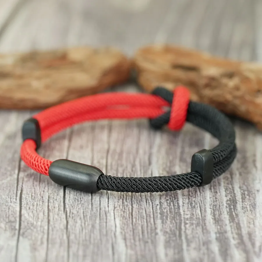 Stainless Steel Magnetic Bicolor Men String Bracelet