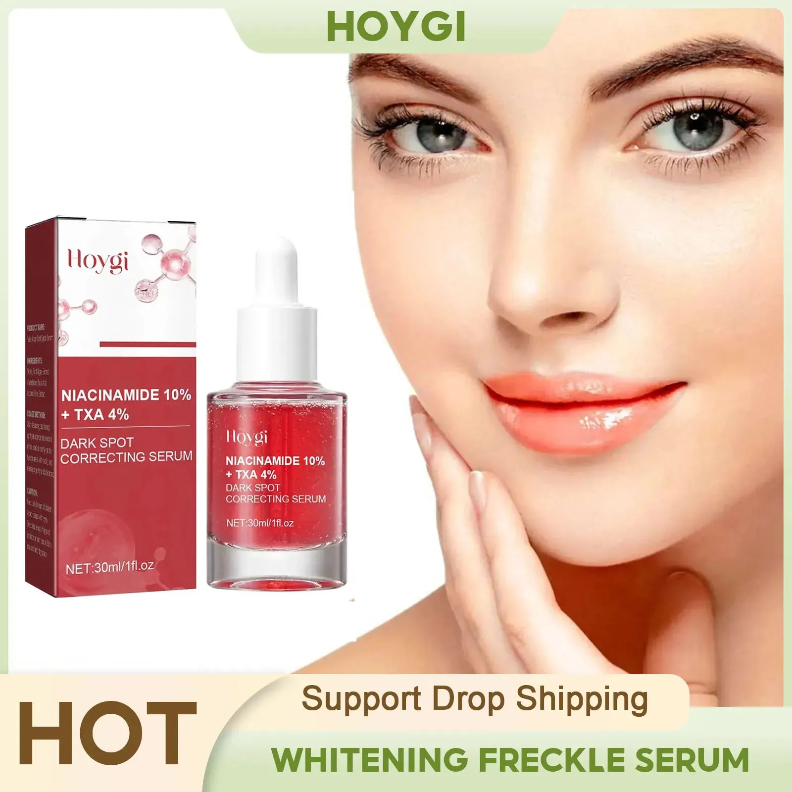 Whitening Freckle Serum Lightening Chloasma Pigmentation Fade Age Spots Melasma Remover Brightening Dark Spots Corrector Essence 5 days whitening serum dark spot remover and brightening skin tone face serum with glutathione