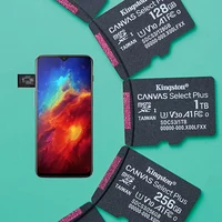 Original Kingston Micro SD Card U3 V30 A2 128Gb 256Gb 512Gb MicroSD Card 64G 1T Adapter Max 150Mb Flash TF Card UAV Camera Phone 5