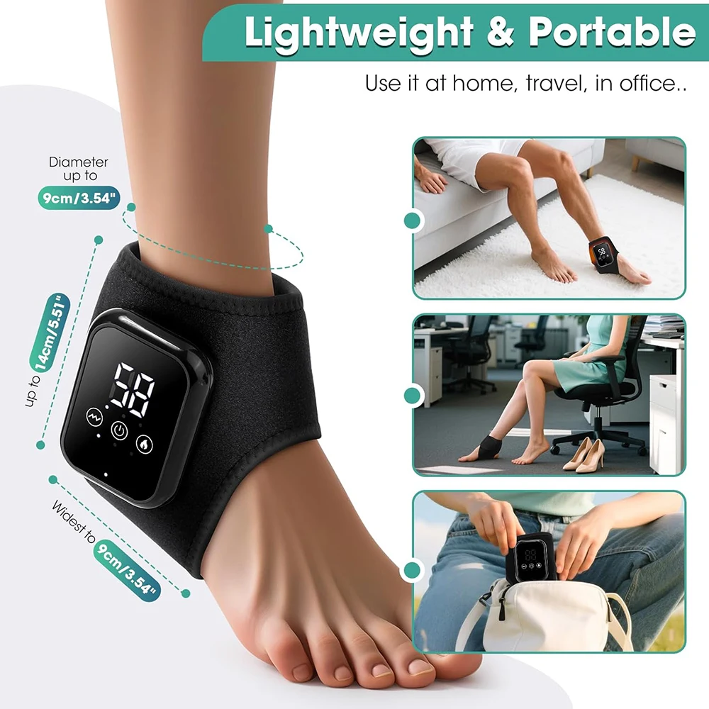 Heated Ankle Brace Massager Set 2