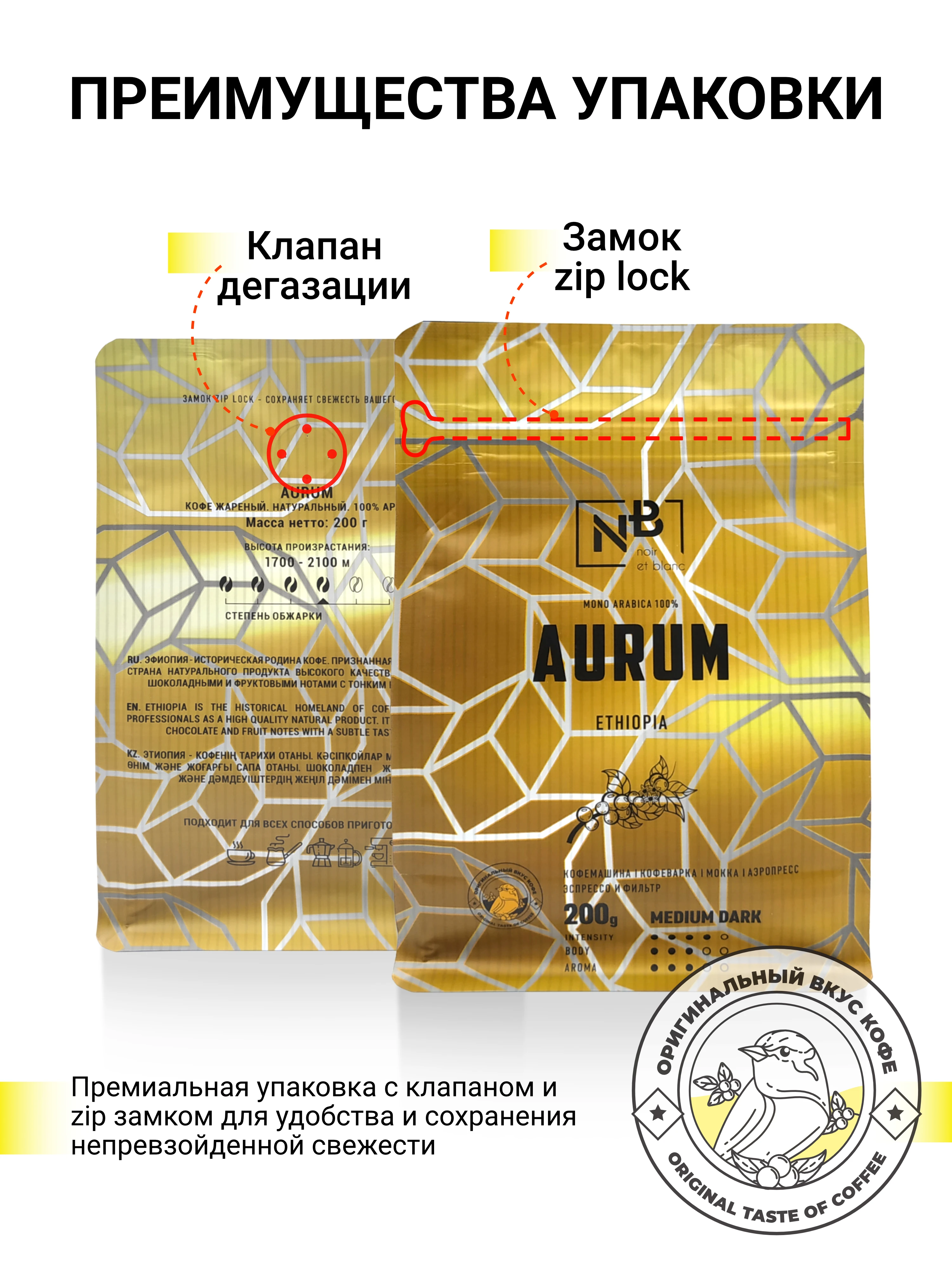 Рисунок 3 - Кофе в зернах арабика. AURUM