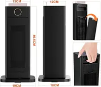 Энергосберегающий нагреватель с керамическим вентилятором мощностью 2000 Вт со светодиодной подсветкой пламени увлажнителя, тихий, скорость нагрева 2S, 4 режима — изображение 6