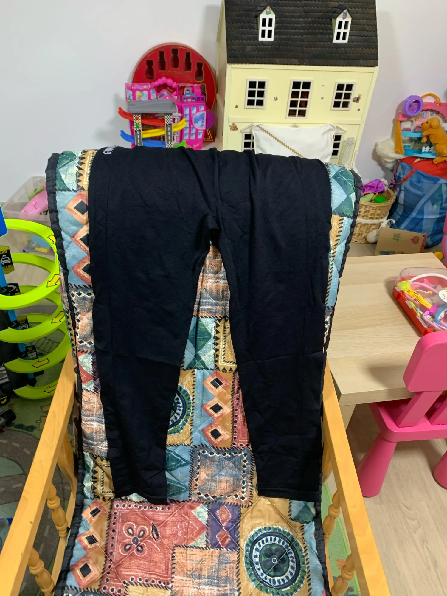 High-Waist Letter Print Butt-Lifting Seamless Yoga Leggings photo review