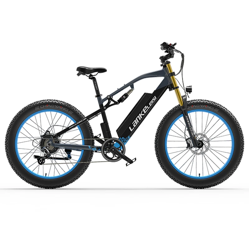 2022 Nuova Bici Elettrica Lankeleisi 1000W Motore Brushless Ad Alta Velocità Mountain Ebike 48 V16Ah Cruiser Bike Beach Snow Bici Elettrica