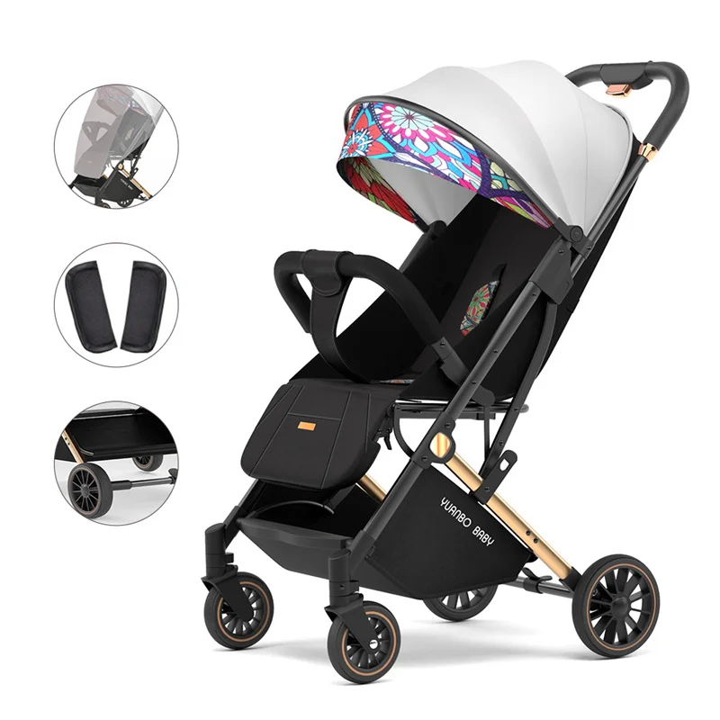 Lightweight baby stroller baby stroller 0 to 3 years Baby stroller with baby comfort Sit and lie multiple child stroller 1