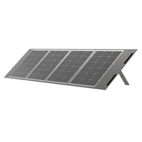 Panneau solaire portable NEWSMY 200W, 24,3% d'efficacité élevée, cellules BC, étanche IP65, sorties MC4/XT60/DC, design pliable, 4 pieds de support pour camping, camping-car et alimentation d'urgence, compatible avec les stations d'alimentation. 2