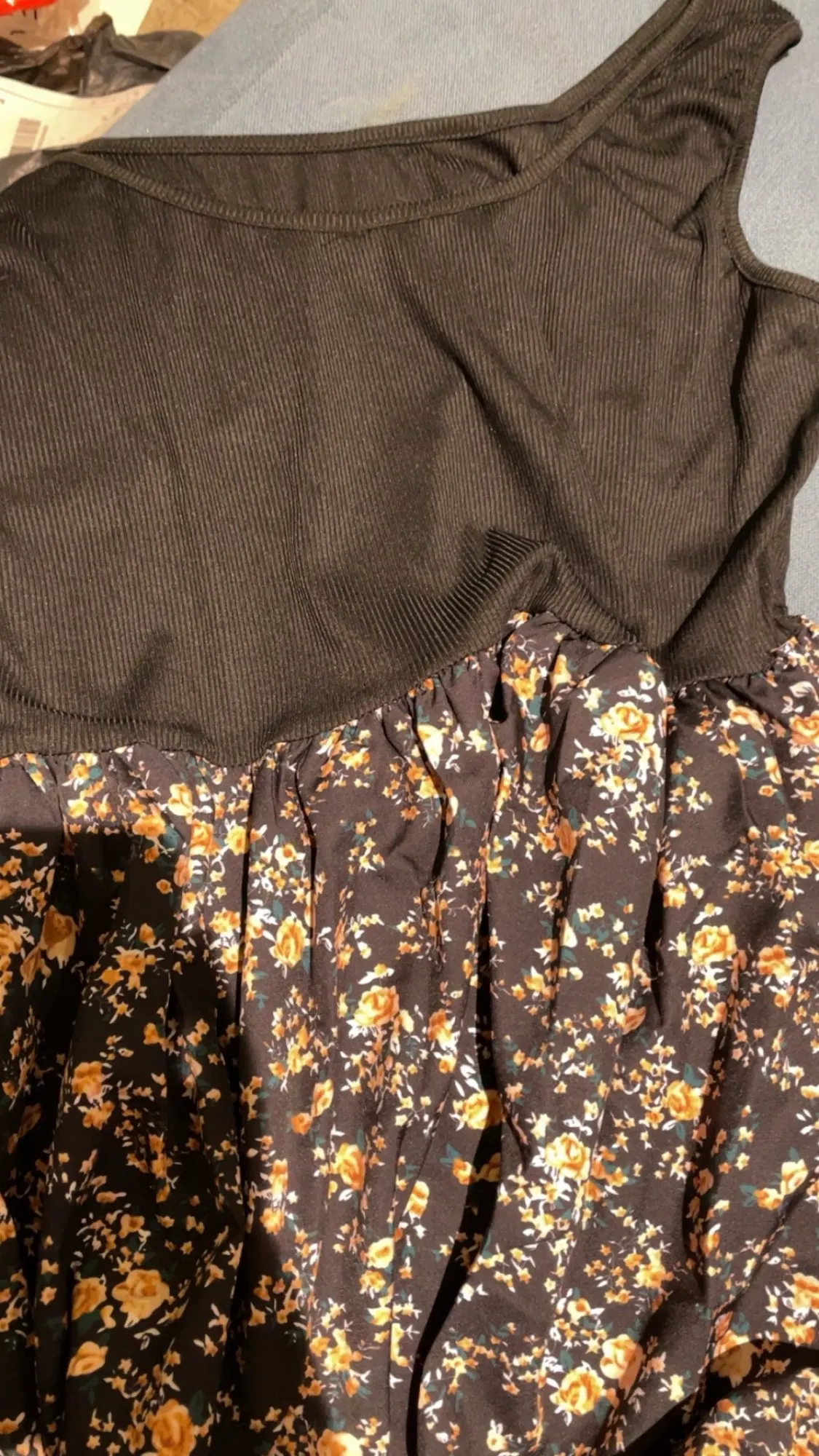 Floral Plus Size Summer Dress - Elegant Knee-Length Comfort photo review