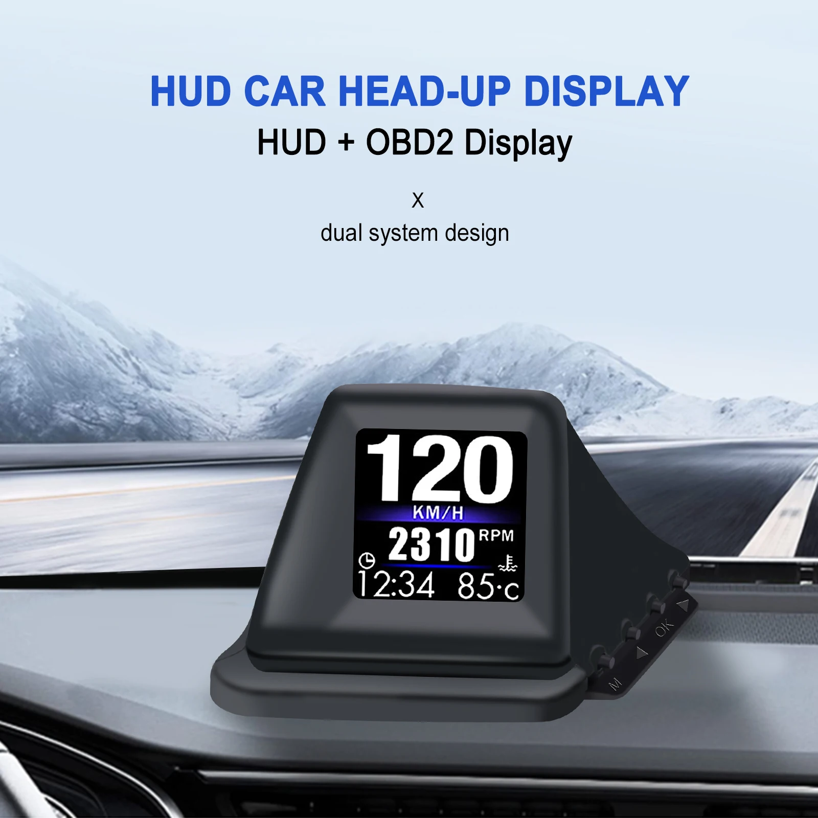 Ap-6 Hud Display Obd+gps Speedometer Smart On-board Computer With