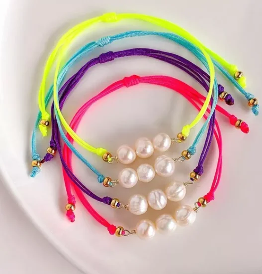 Freshwater Pearl Beads Bracelet Jewelry Trendy Bracelet For Women Girl Gift