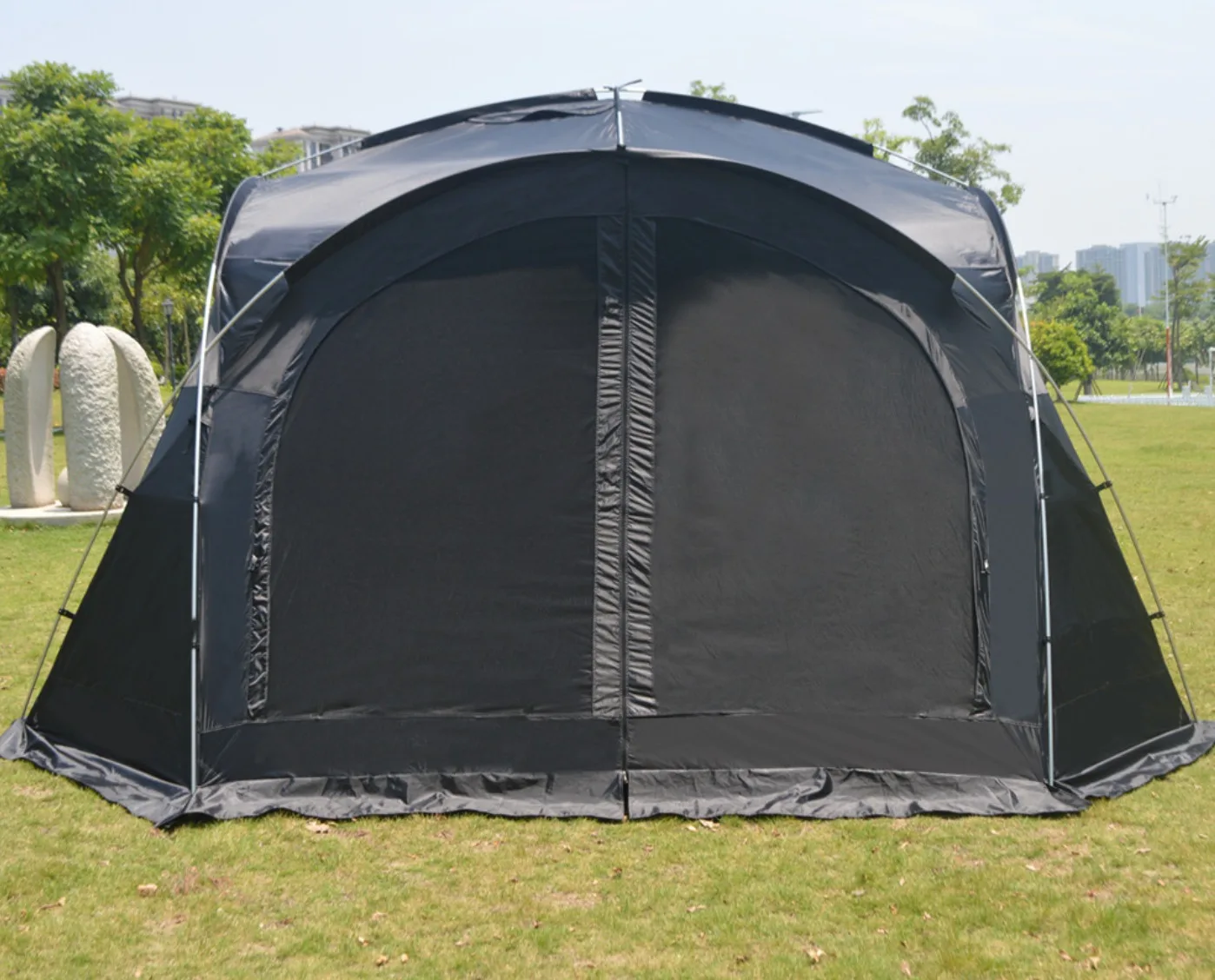 Outdoor camping shelter blackcoating family  dome Tent Camping Equipment images - 6