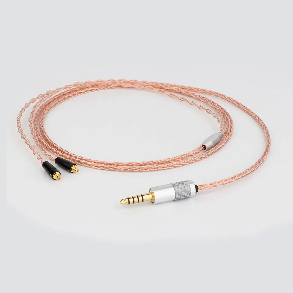 Preffair 8-adriges versilbertes Occ-Kupfer-Kopfhörer kabel mit 4,4mm vergoldeten Kopfhörer anschlüssen für n30 n40 mmcx