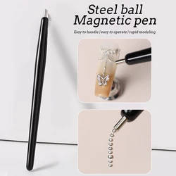 Nail Art Magnetic Suede Stick - White/Pink for 3D Cat Eye Gel Polish Effects (06)