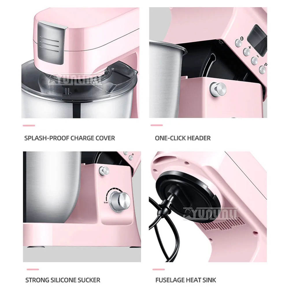 Household Kitchen Food Mixer Commercial Automatic Dough Mixer Multi-functional Chef Machine 6