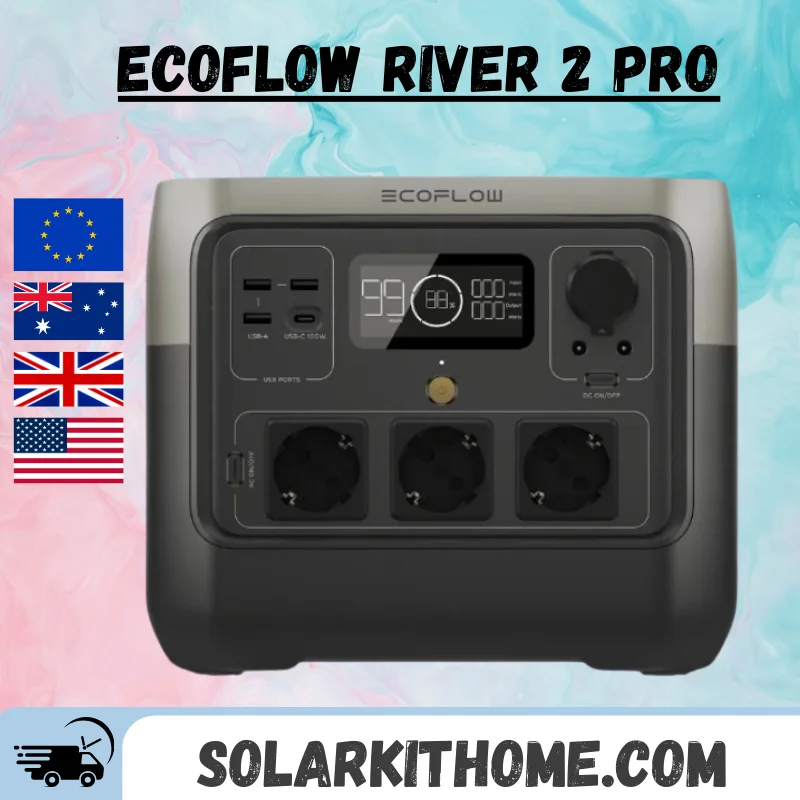 Ecoflow River 2Pro 800W 768Wh Outdoor 220V 240V Portatile Ad Alta Potenza Mobile Al Litio Ferro Fosfato Interruzione Di Corrente Standby