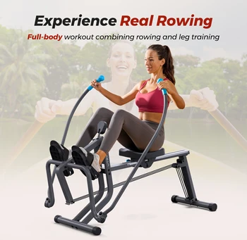 UTRYUP Sculls Rowing Machine Smooth Rowing Experience Space-Saving Ergonomic Seat Adjustable Footrests Quiet Operation Home Gym 2
