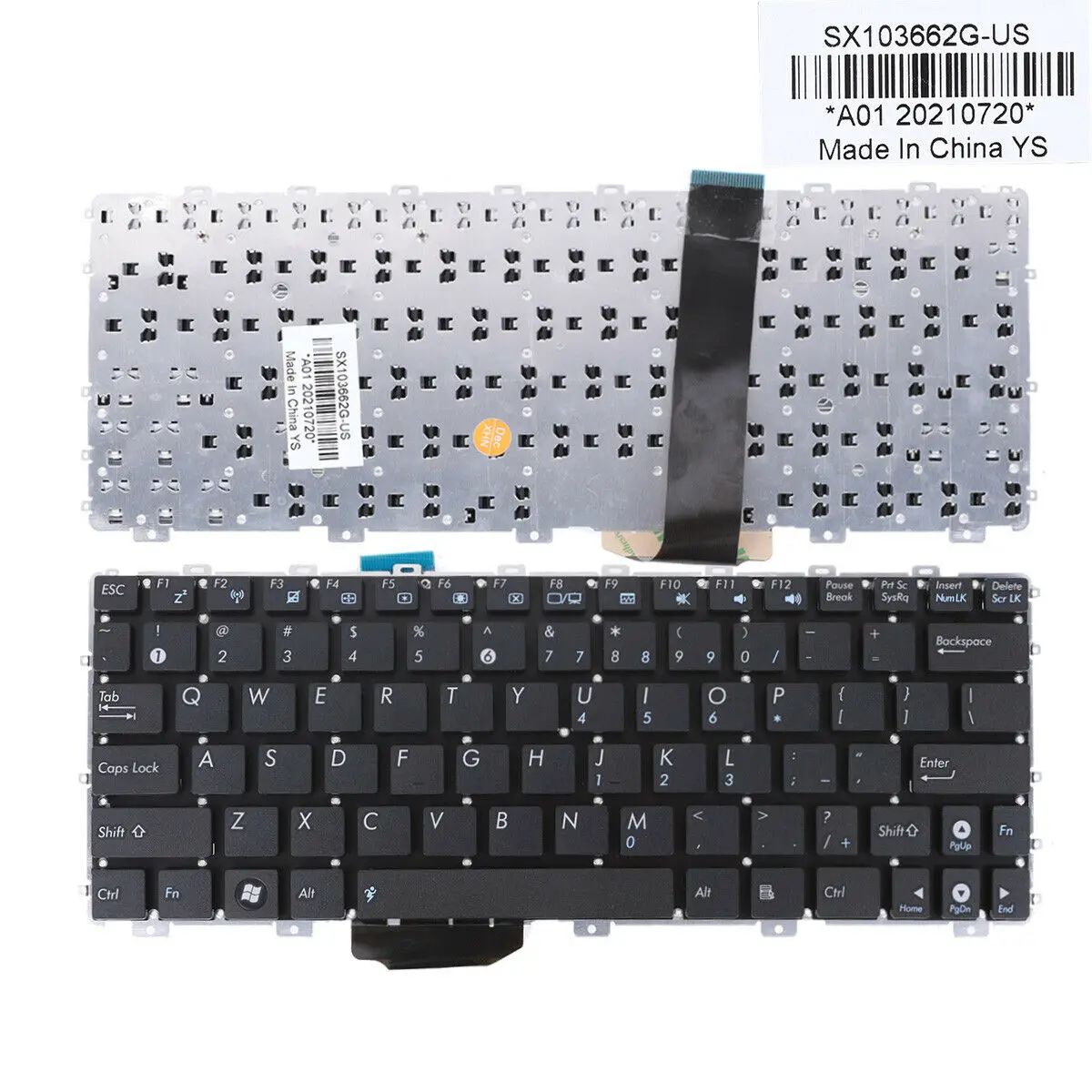 

New US Layout Keyboard For ASUS EeePC 1015PN 1015PW 1015BX 1015PX 1015PD 1015TX 1015CX BLACK