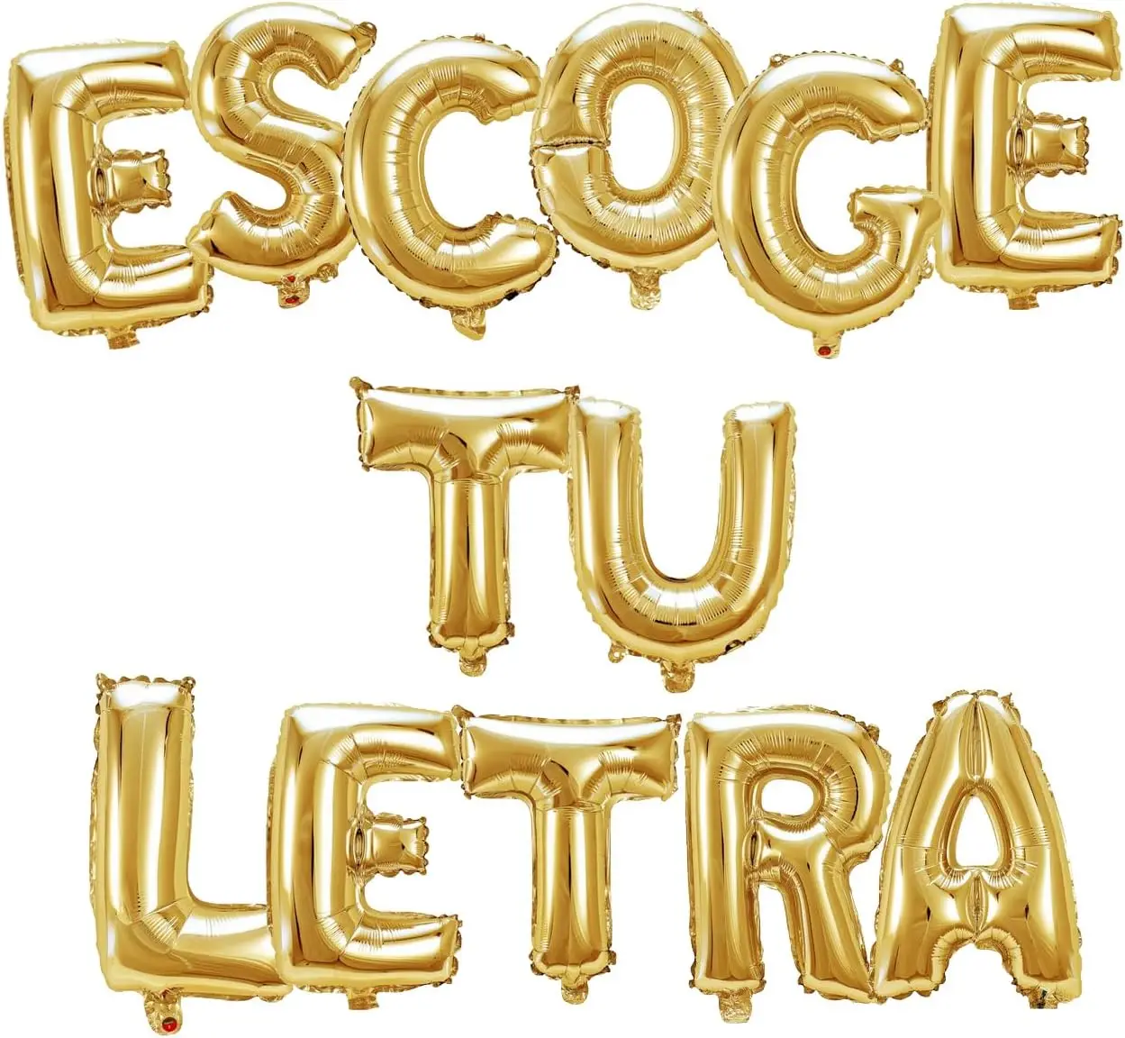Letras Globo 81cm 32 pulgadas Dorado Metalico Apto Helio Autosellable Fiesta Decoracion Celebracion XV Años Cumpleaños Aniversario Boda Selfie Abecedario Nombre Amor San Valentin