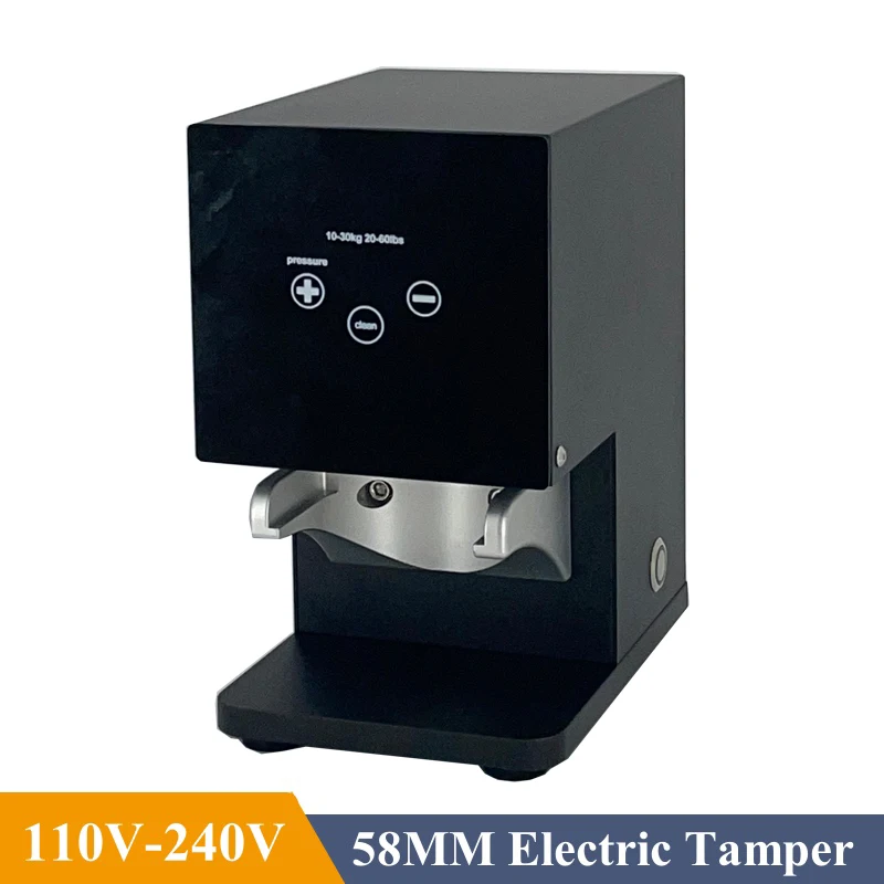10-30KG Electric Tamper 58MM For Coffee Automatic Bean Powder Flat Press Maker Stainless Steel Tamper Coffee Tool 220V 110V 6