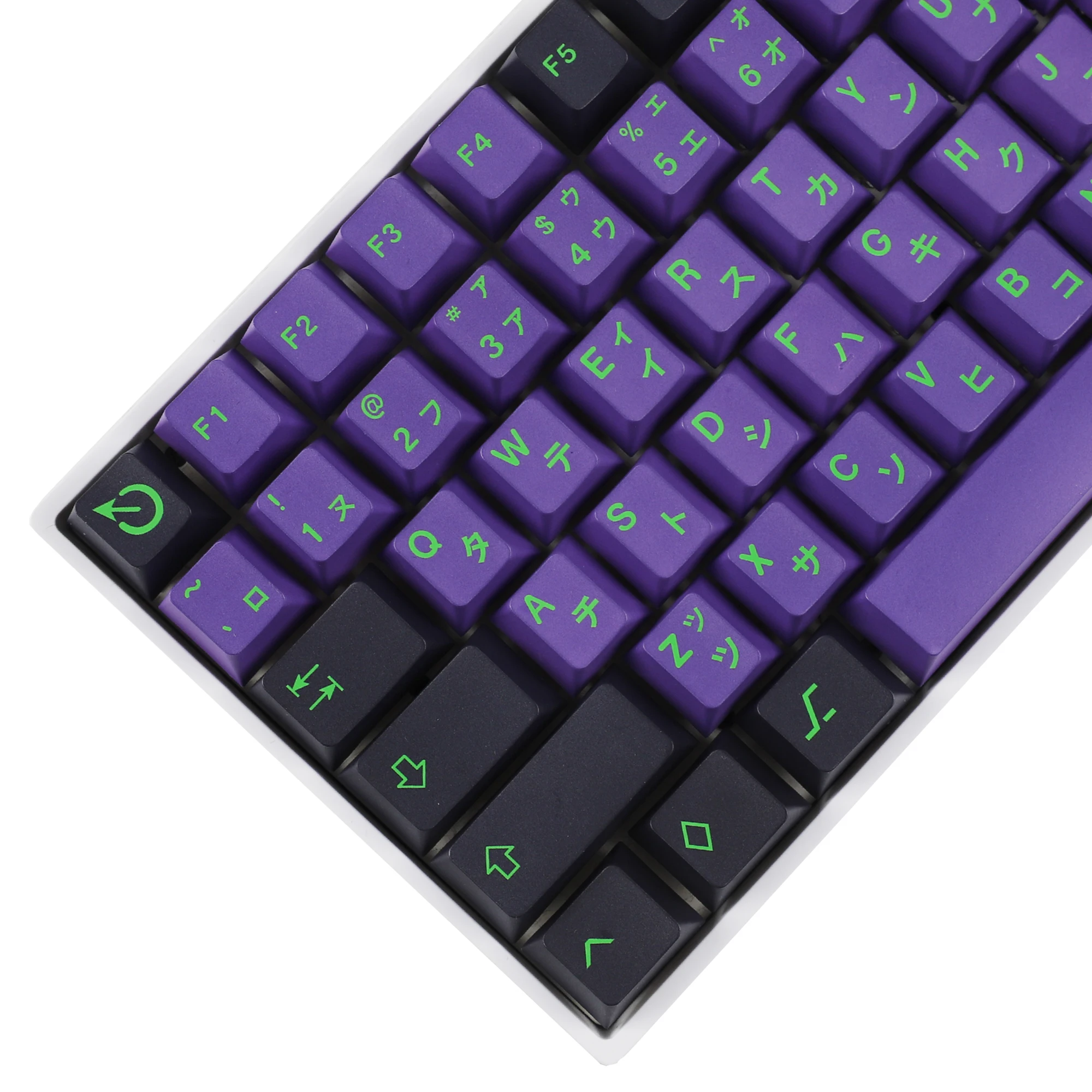Cherry Profile Mecha 01 Roxo Tintura Sub Keycaps Pbt Tampões para Tkl 61 64 68 75 87 96 104 108 Keychron mx Teclado
