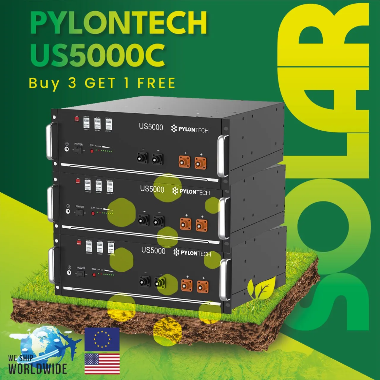 

Литий-ионная батарея 4,8 кВтч 48 в 100 Ач-Pylontech US5000