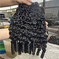 Extensions de cheveux humains bouclés birmans, qualité cheveux naturels, ondulations profondes, mèches brutes, double épaisseur, extensions de cheveux vietnamiens 6
