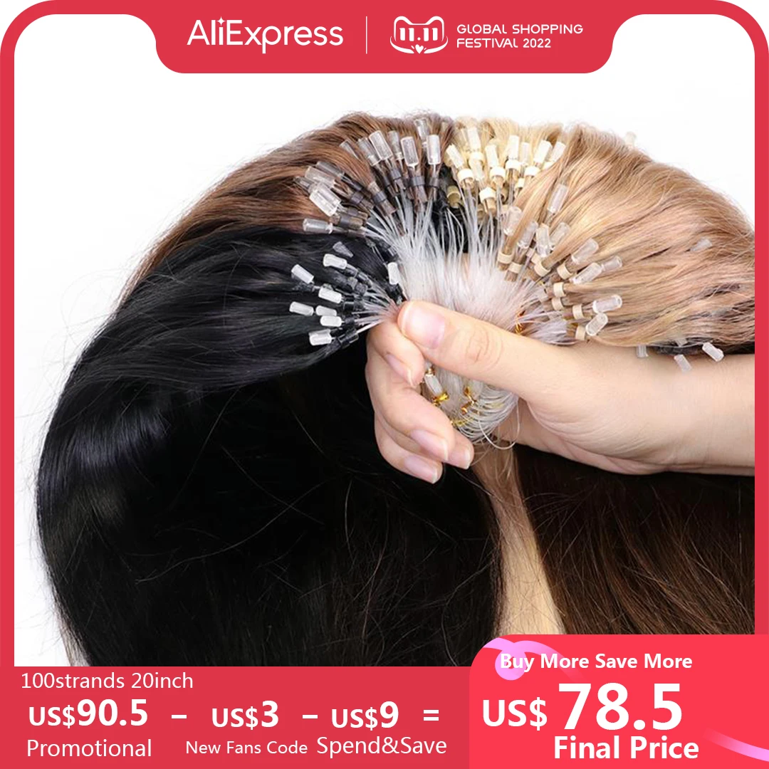 Mrs Hair Micro Loop Human Hair Extensions Easy Install At Home Micro Loop Hair  Extensions Blonde Brown Black Straight 50g/pack - Loop Micro Ring Hair  Extensions - AliExpress