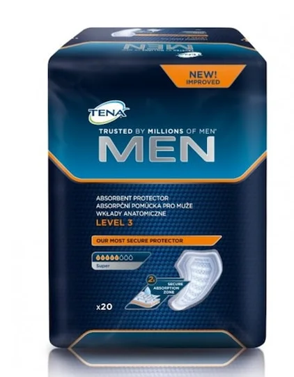 Tanio TENA level 3 pieluchy dla dorosłych dla mężczyzn kładzie