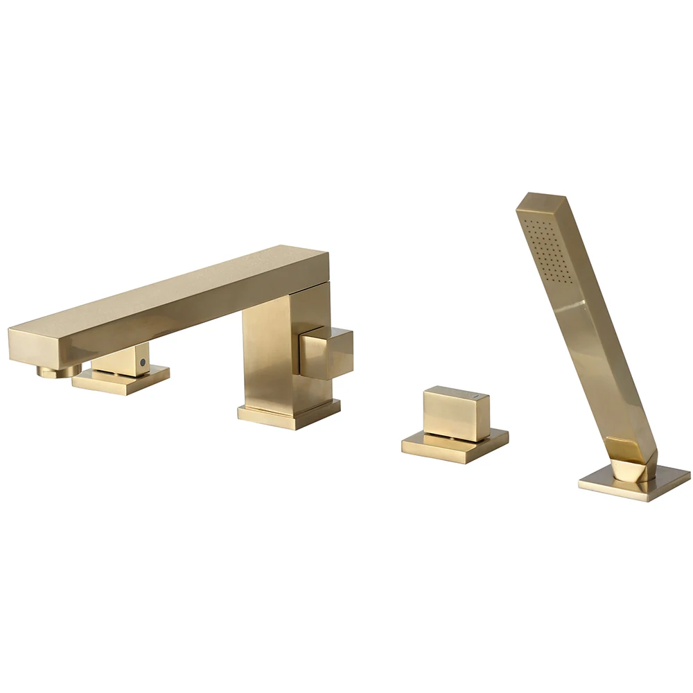 brushed gold faucet