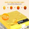 36-216 Egg Incubator for Hatching Eggs, Fully Automatic Egg Incubator with Auto Temp/Water/Turning, for Chicken Duck Goose