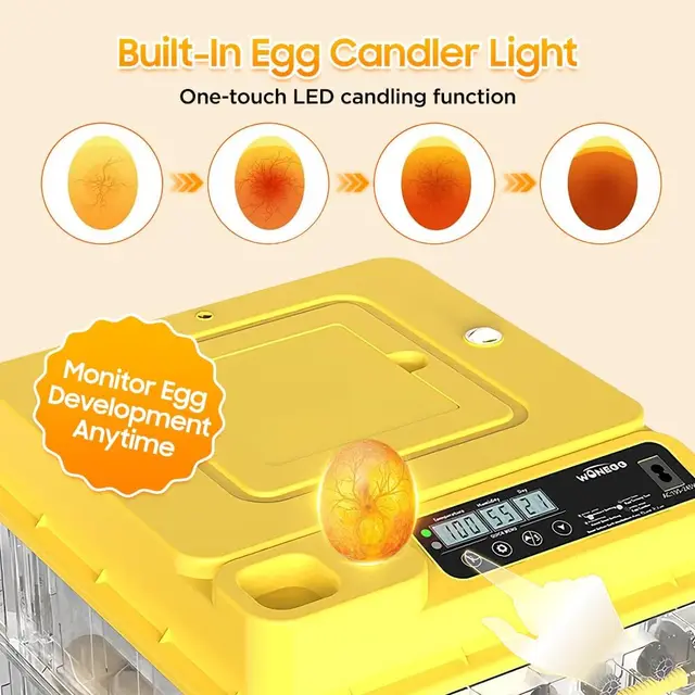 36-216 Egg Incubator for Hatching Eggs, Fully Automatic Egg Incubator with Auto Temp/Water/Turning, for Chicken Duck Goose
