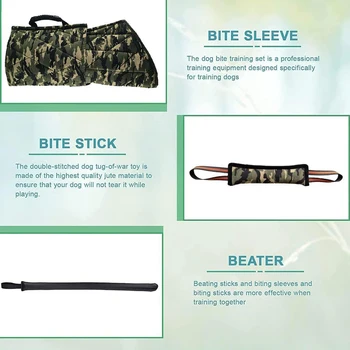 Thickened Dog Bite Sleeves Training Bite Stick Guard Dog Police Dog Training Equipment German Shepherd Belgian for Dog Trainer 6