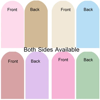 두꺼운 양면 웨딩 아치 커버, 스판덱스 아치 커버, 라운드 탑 키아라 배경 스탠드 커버, 생일 파티 장식