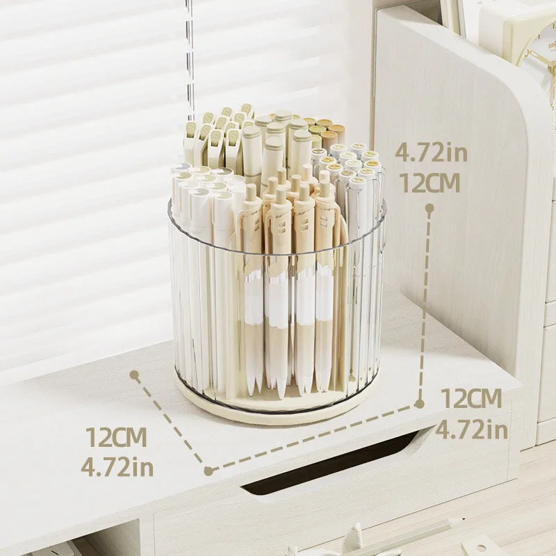 Rotating Drawer Pen Holder Multi-functional Office Organizer Pencil Student Desk Ganizer Storage Box for Makeup Brush Holder