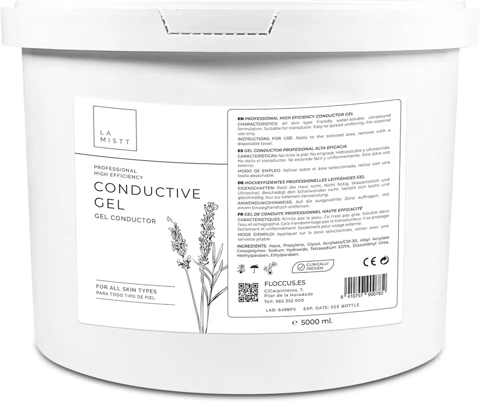 Gel Conducteur Bleu Ultrasons échographie ECG 1000 Ml