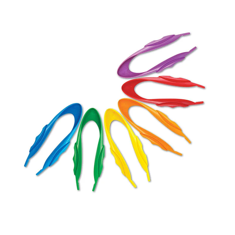 12pcs Colorful Tweezers for Children Kids Sorting & Counting