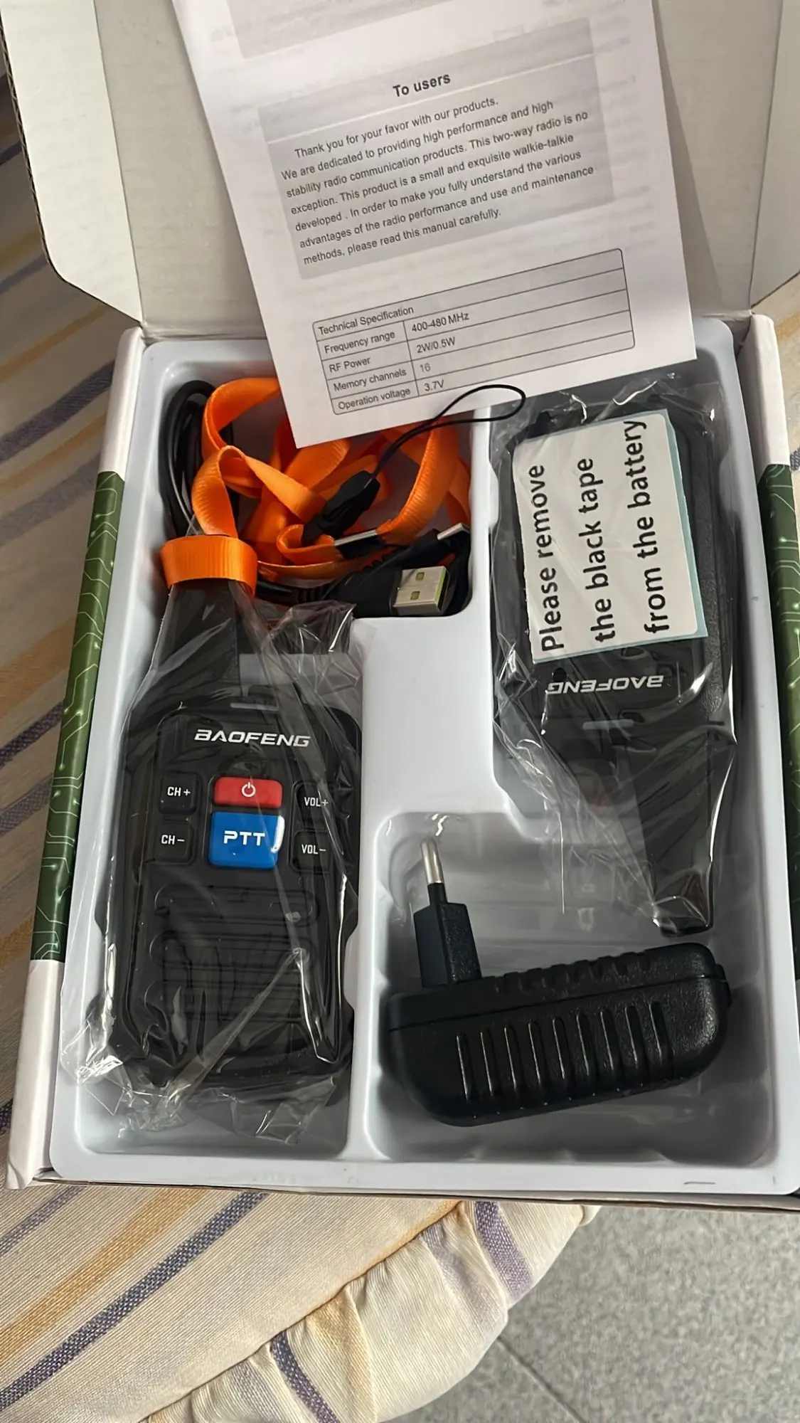 BaoFeng BF-C50 UHF 400-480MHz Transceiver 5W Two Way Radio Type-C Mini Walkie Talkie 16 Channels 1500mAh Dual PTT Ham Radio photo review
